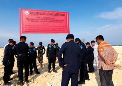 Penghentian reklamasi di Morowali, Sulawesi Tengah. (Screenshot video ANTARA NEWS/Pradanna Putra Tampi/Denno Ramdha Asmara/Gracia Simanjuntak)