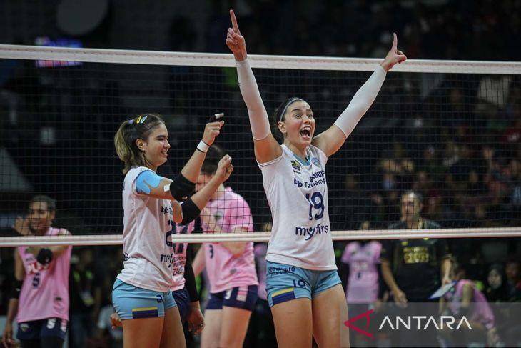 Bandung BJB Tandamata di Proliga 2023. (ANTARA FOTO/Mohammad Ayudha)