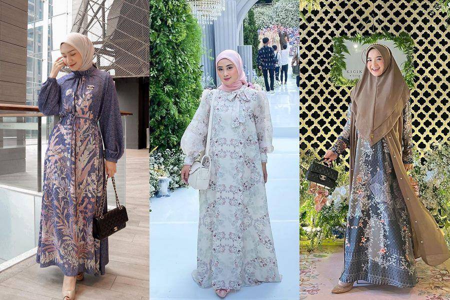 style kondangan full motif (instagram.com/melodyprima | instagram.com/ninaseptiani | instagram.com/nursyaidahqodriyya)
