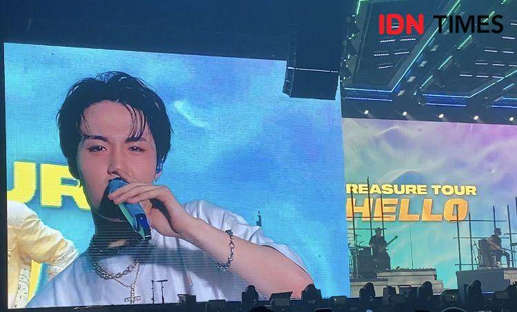 Doyoung ucapkan bahasa Indonesia lancar (dok.IDN Times/Stephanie Risyana)