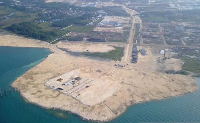Proyek reklamasi di Morowali, Sulawesi Tengah (Dok. Humas KKP)