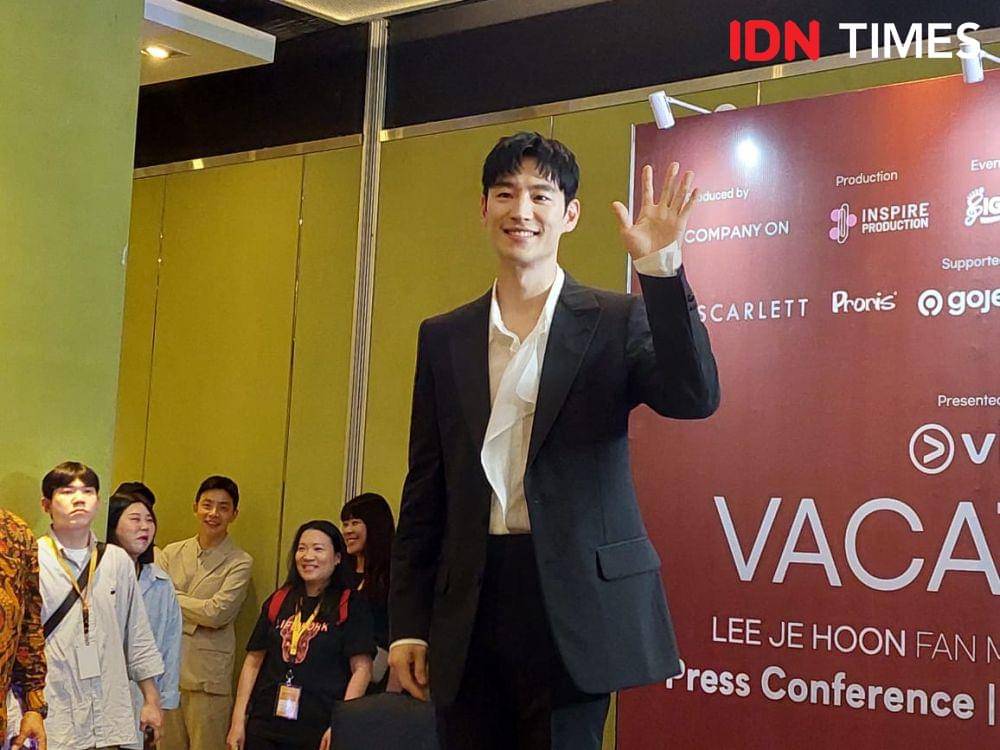 Lee Je Hoon gelar fan meet, pada Minggu (19/3/2023), di Hotel Pullman Central Park Jakarta. (IDN Times/Erfah Nanda