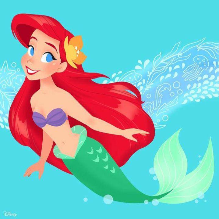 potret putri Ariel (instagram.com/disneylittlemermaid)