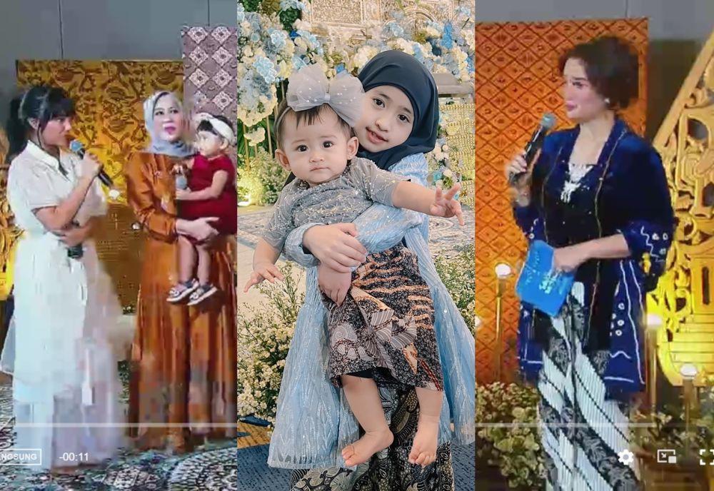 9 Gaya Tamu dan Keluarga di Tedak Siten Anak Ria Ricis, Kental Adat