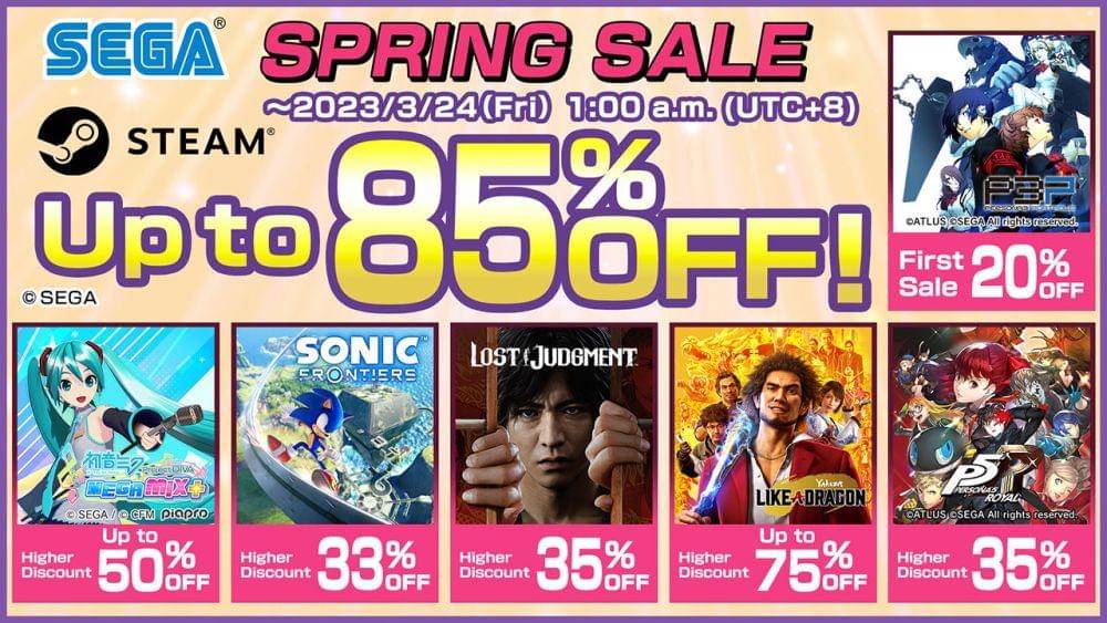 SEGA Spring Sale. (Dok. SEGA, STEAM/SEGA Spring Sale)