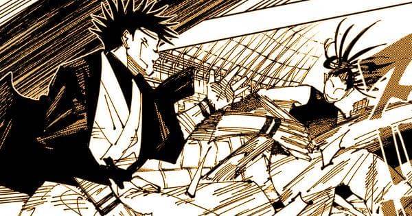 Yorozu dan Sukuna memulai pertarungan (Dok. Mangaplus / Jujutsu Kaisen )