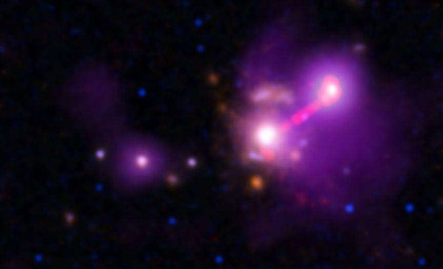 3C 297, hasil tangkapan Chandra X-ray Observatory (Dok. NASA/CXC/Univ. of Torino/V. Missaglia et al.)