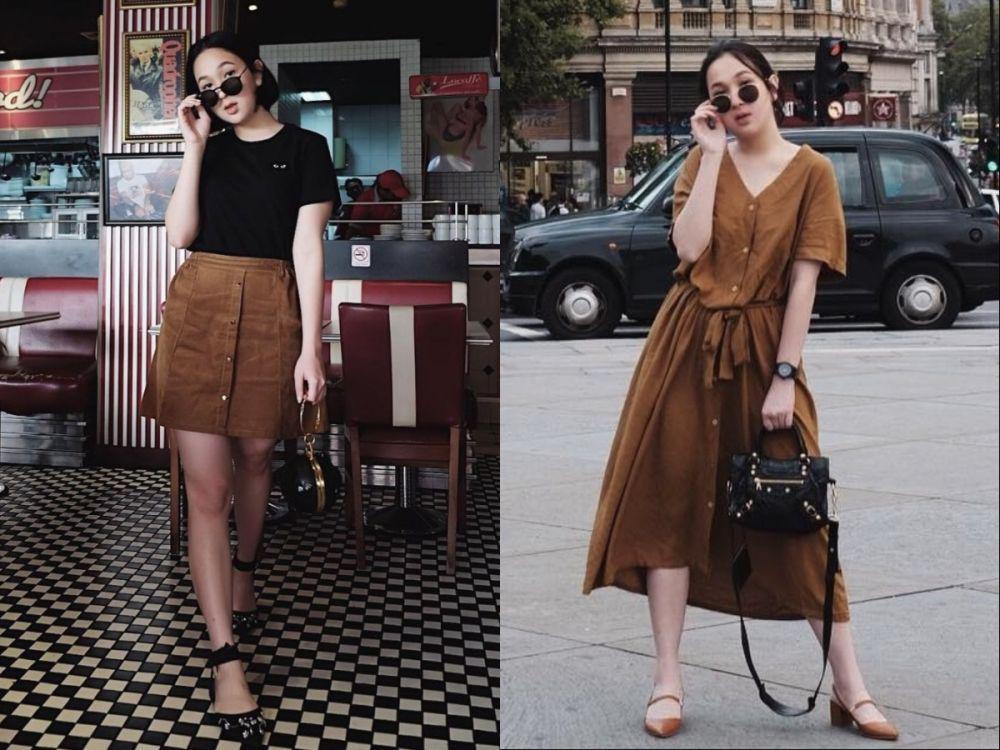 10 Inspirasi Outfit Kencan ala Agatha Pricilla, Dominasi Warna Netral