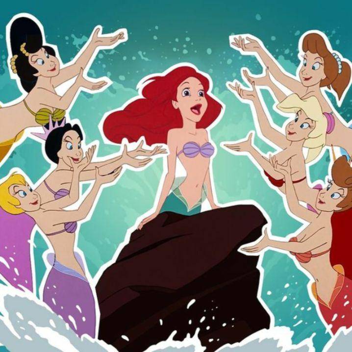 potret putri Ariel dan keenam kakak perempuannya (instagram.com/thedisneyprincesses)