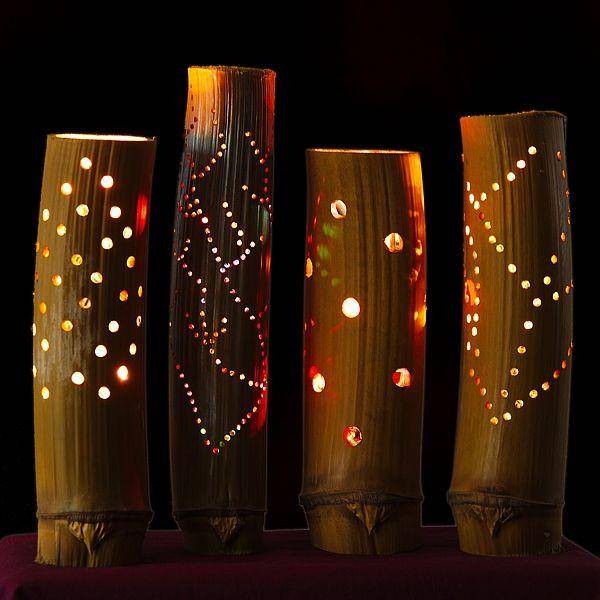 lampu hias bambu (sumber: exportersindia.com)