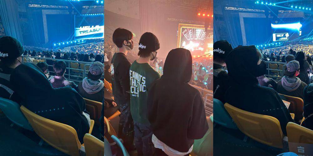 potret TREASURE saat masih menjadi trainee menghadiri konser (twitter.com/YGTRAINEES)