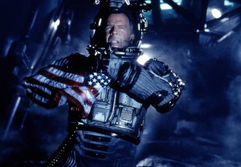 Bruce Willis di film Armageddon (1998) (dok. Buena Vista Pictures Distribution/Armageddon)