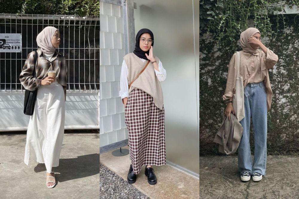 11 Outfit ke Kampus Pakai Rok atau Celana ala Rahmi Apria