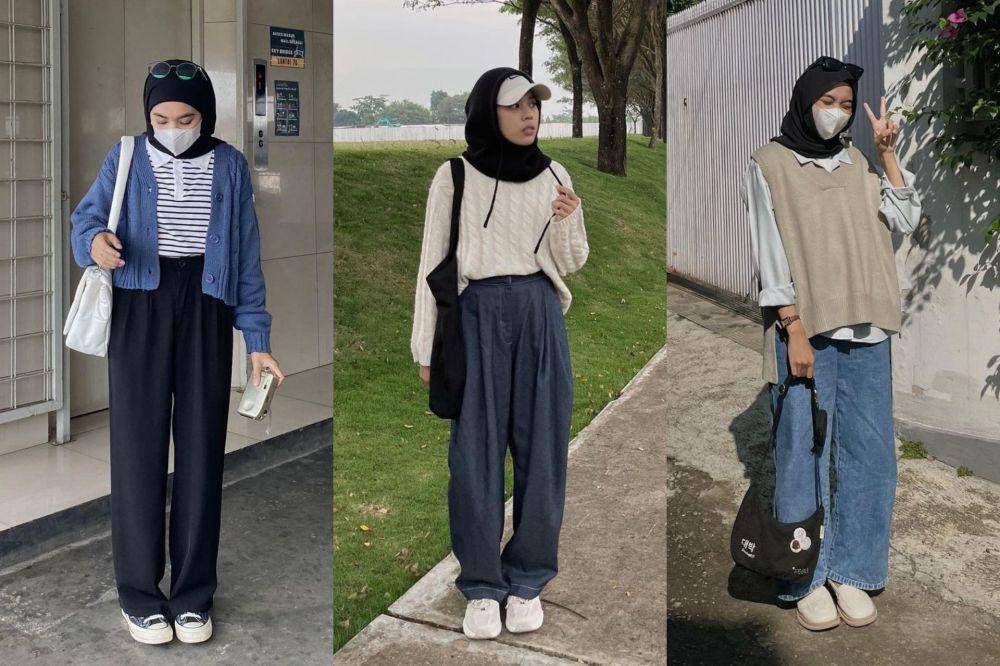 inspirasi OOTD dengan knitwear ala Rahmi Apria (instagram.com/rahmi.apr)