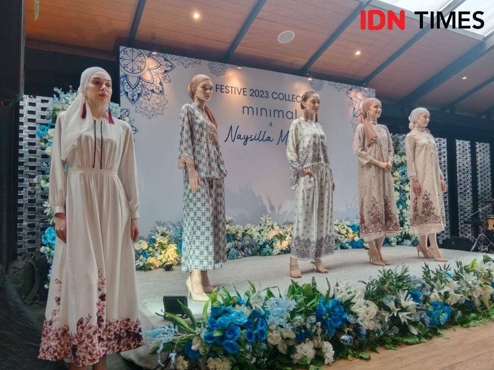 Peluncuran Minimal Festive 2023 Collection x Naysilla Mirdad di Bale Nusa, Jakarta, pada Senin (20/3/2023). IDN Times/Adyaning Raras