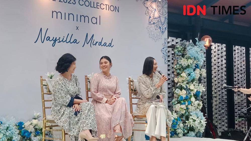 Peluncuran Minimal Festive 2023 Collection x Naysilla Mirdad di Bale Nusa, Jakarta, pada Senin (20/3/2023). IDN Times/Adyaning Raras