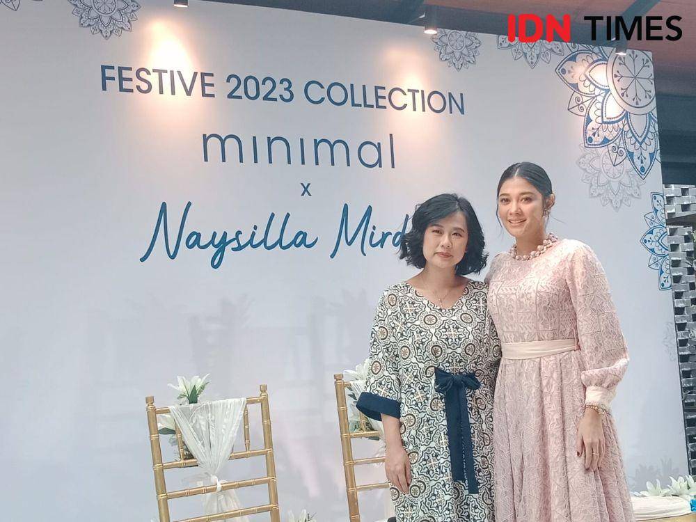 Peluncuran Minimal Festive 2023 Collection x Naysilla Mirdad di Bale Nusa, Jakarta, pada Senin (20/3/2023). IDN Times/Adyaning Raras