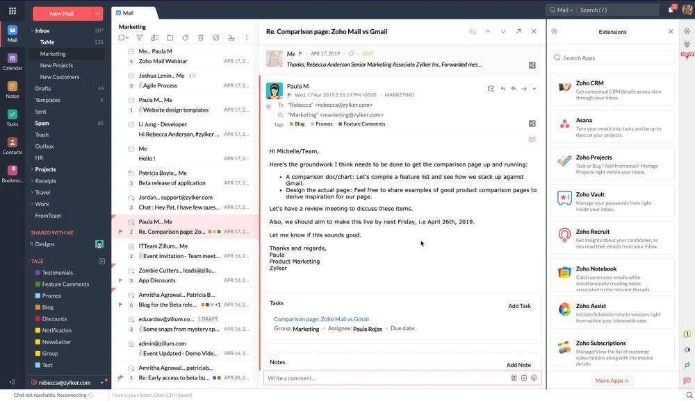ilustrasi Zoho Mail (dok. Zoho Mail)