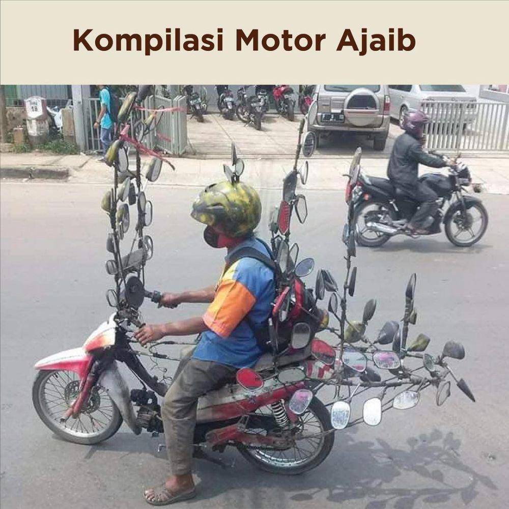 Ilustrasi motor ajaib (instagram.com/dagelan)