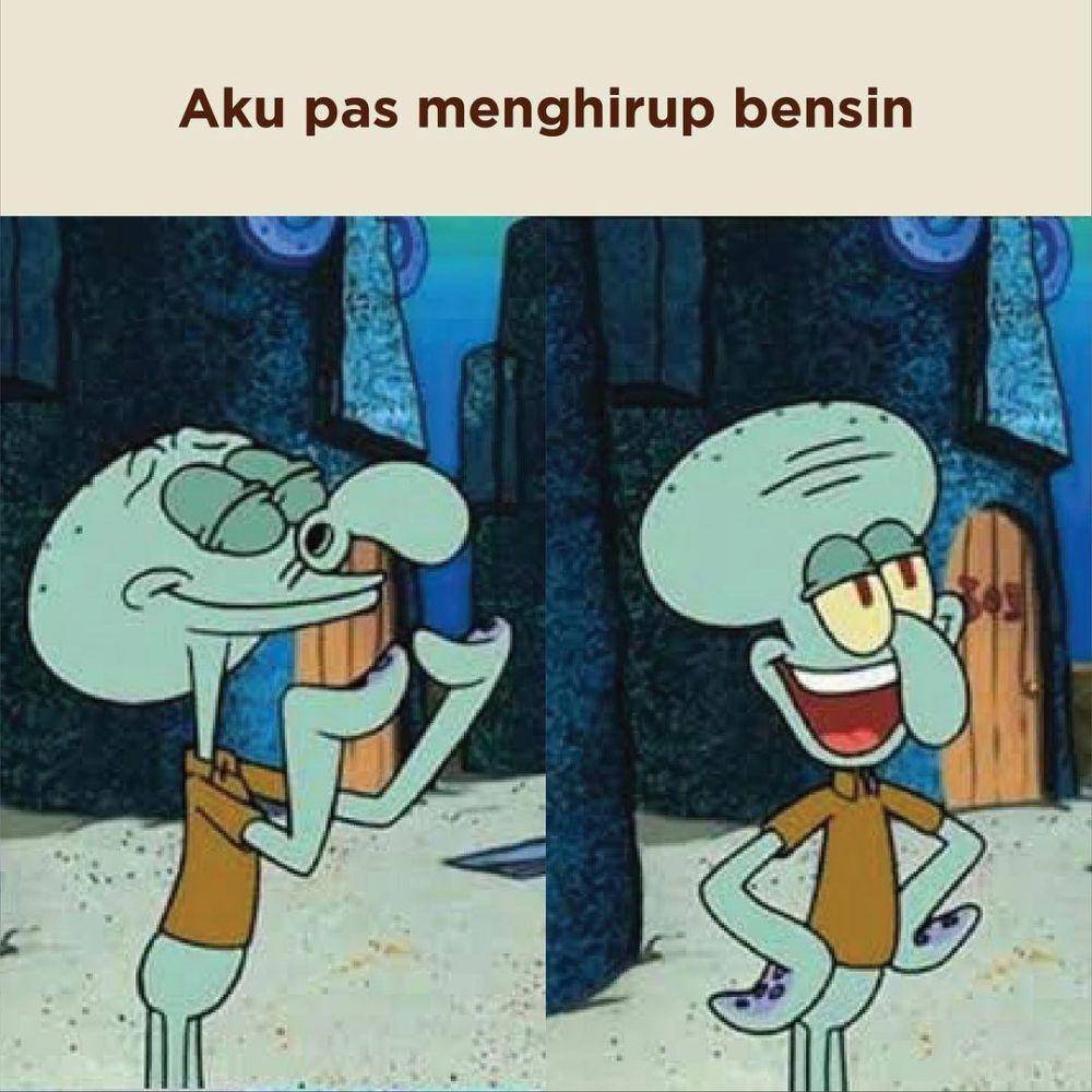 Ilustrasi ketika mencium aroma sedap (instagram.com/dagelan)