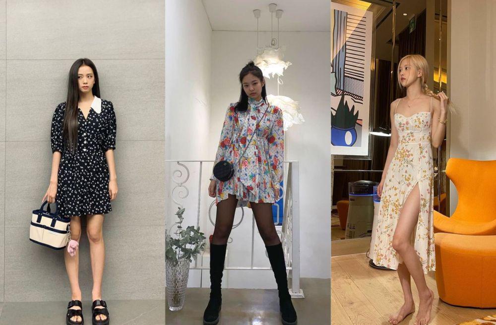 9 Inspirasi Dress Floral ala BLACKPINK, Simpel dan Elegan!