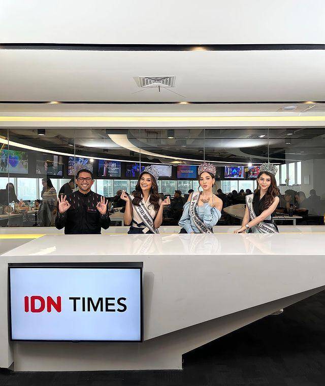 Potret Top 3 Puteri Indonesia 2022 Saat Berkunjung Ke IDN Media (Instagram.com/officialputeriindonesia)