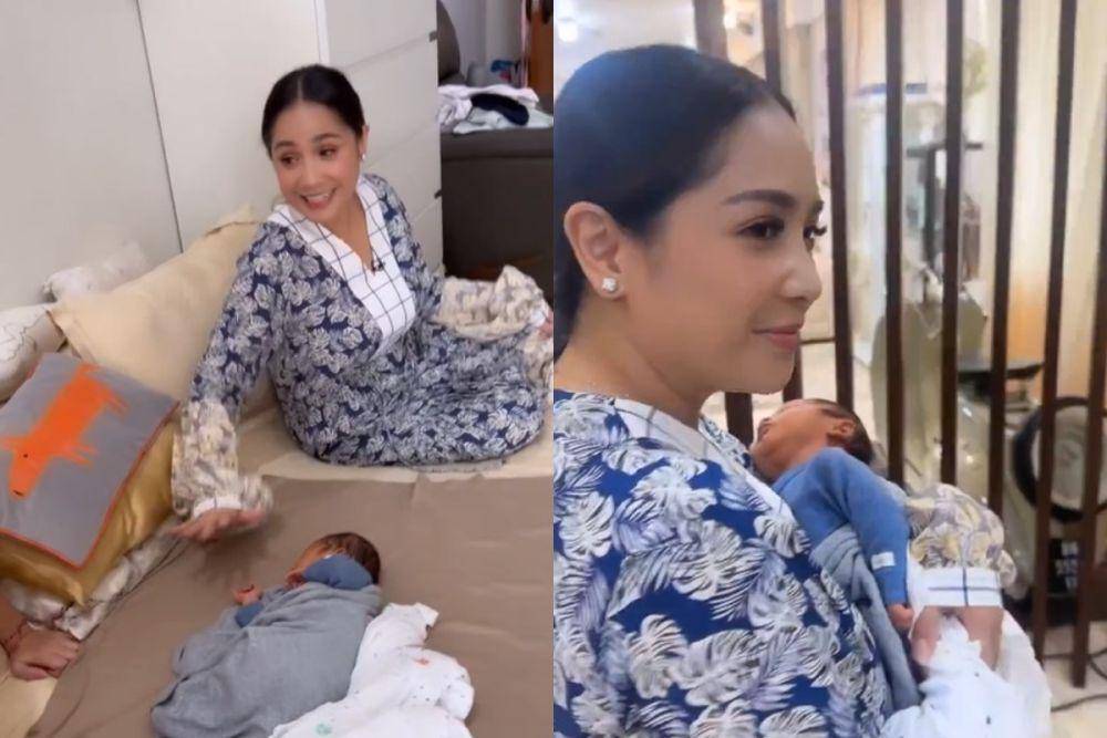 kolase rumah Raffi dan Nagita kedatangan anak Marshel Widianto (instagram.com/raffinagita1717 I instagram.com/sensen_ahmad)