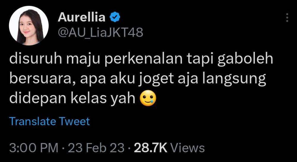 Tweet Lia JKT48 (twitter.com/au_liajkt48)