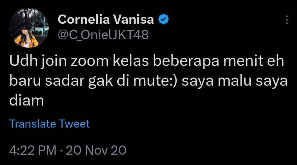 Tweet Oniel JKT48 (twitter.com/c_onieljkt48)