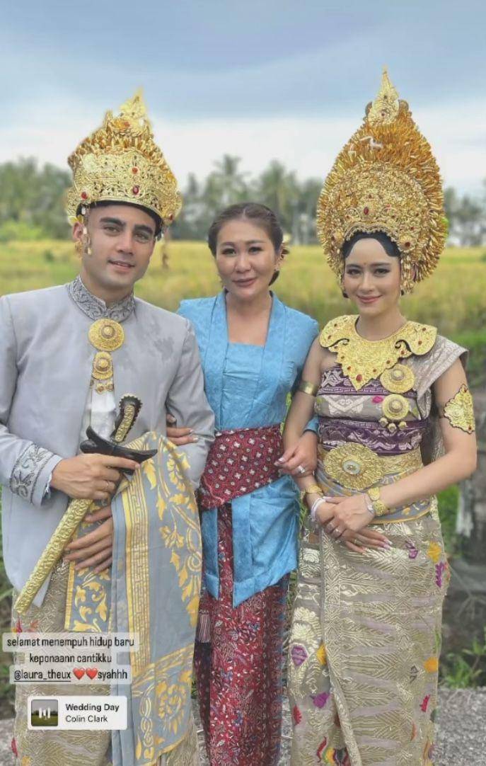 potret pernikahan Laura Theux dan Indra Brotolaras (instagram.com/laura_theux)