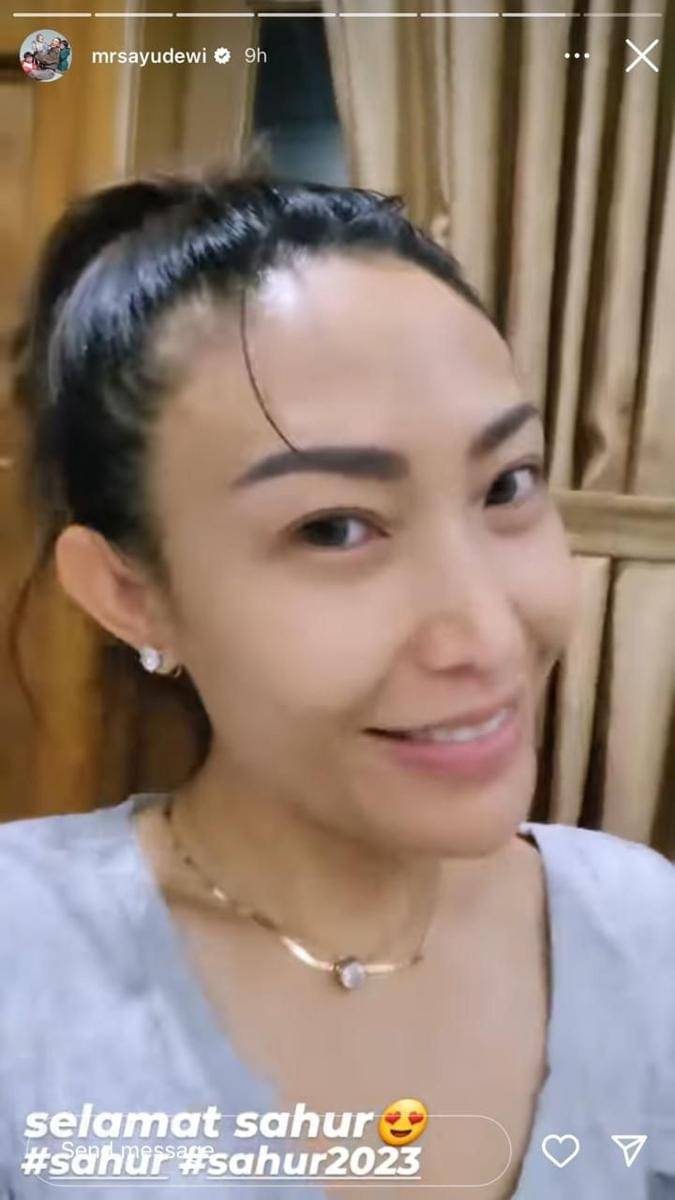 sahur perdana artis (Instagram.com/mrsayudewi)