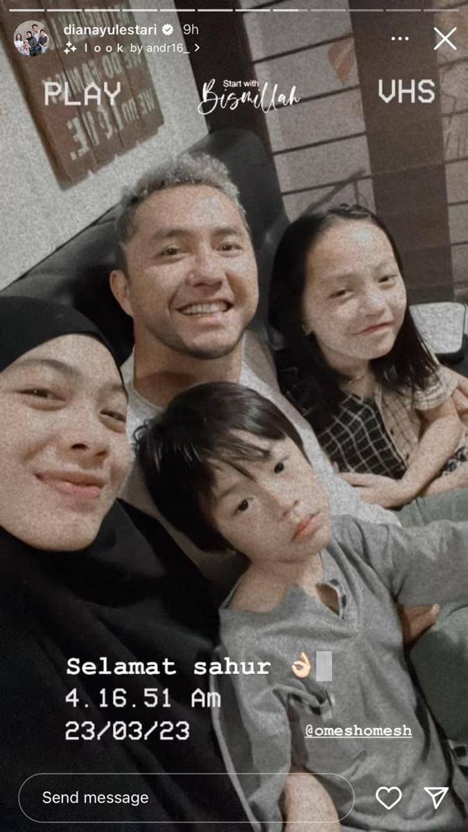 sahur perdana artis (Instagram.com/dianayulestari)