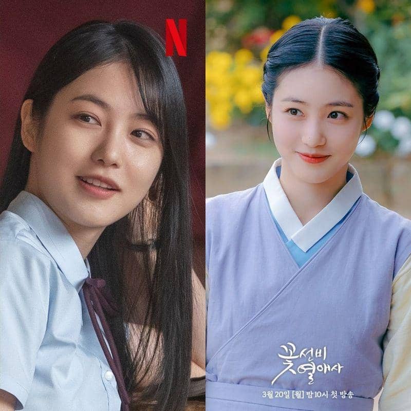 Shin Ye Eun di drama The Glory (instagram.com/netflixkr) | Shin Ye Eun di drama The Secret Romantic Guesthouse (sbsdrama.official)