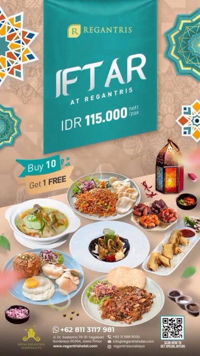 Program Iftar di Regantris Hotel Surabaya (instagram.com/regantrissurabaya)