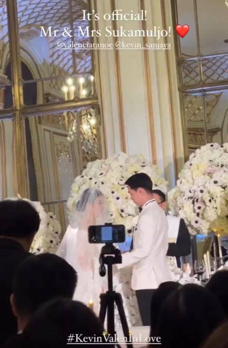Pernikahan Valencia dan Kevin Sanjaya (instagram.com/vidialdiano)