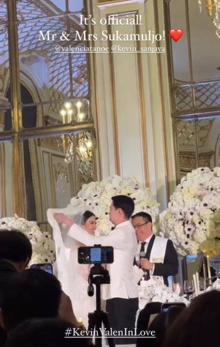 Pernikahan Valencia dan Kevin Sanjaya (instagram.com/vidialdiano)