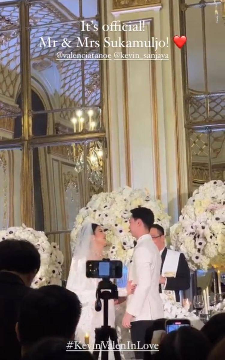 Pernikahan Valencia dan Kevin Sanjaya (instagram.com/vidialdiano)