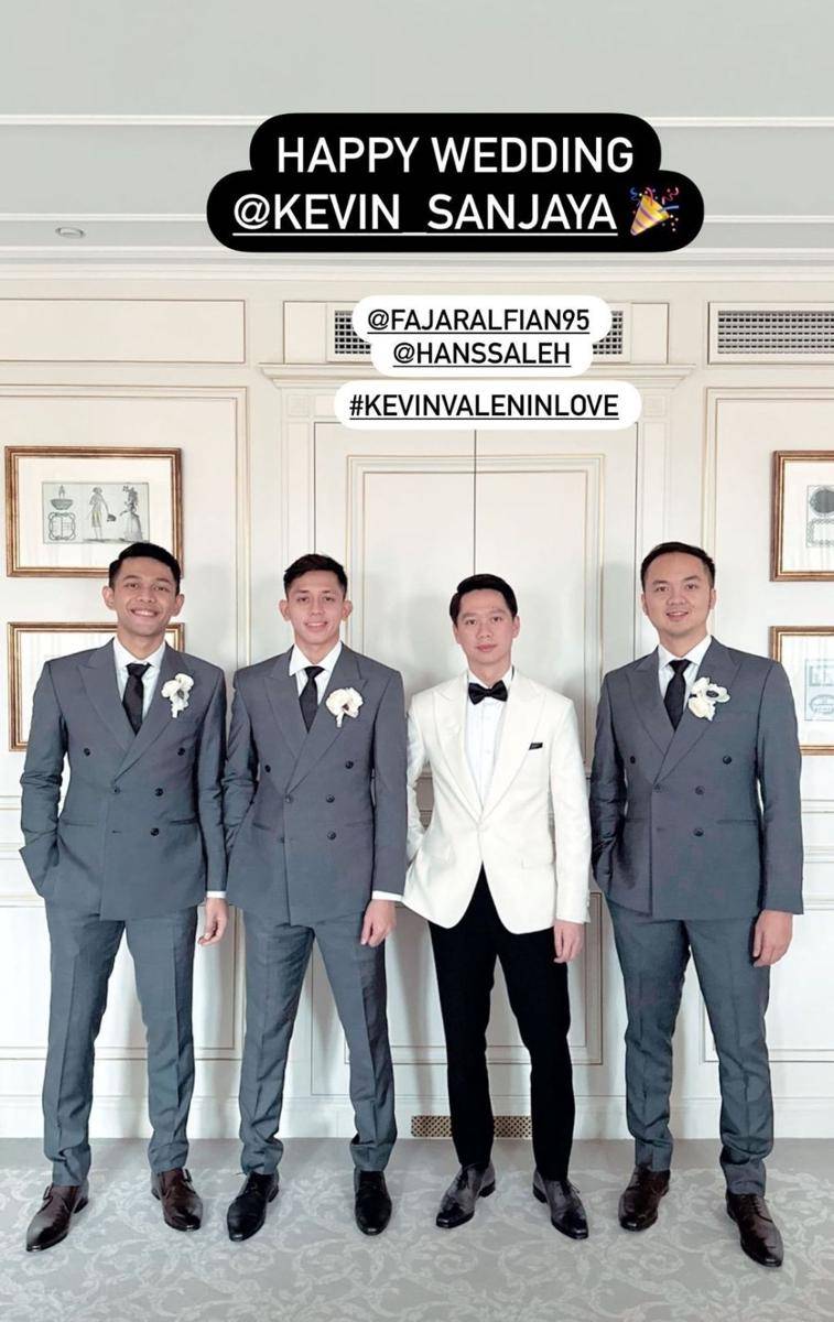 Pernikahan Valencia dan Kevin Sanjaya (instagram.com/fajaralfian95)