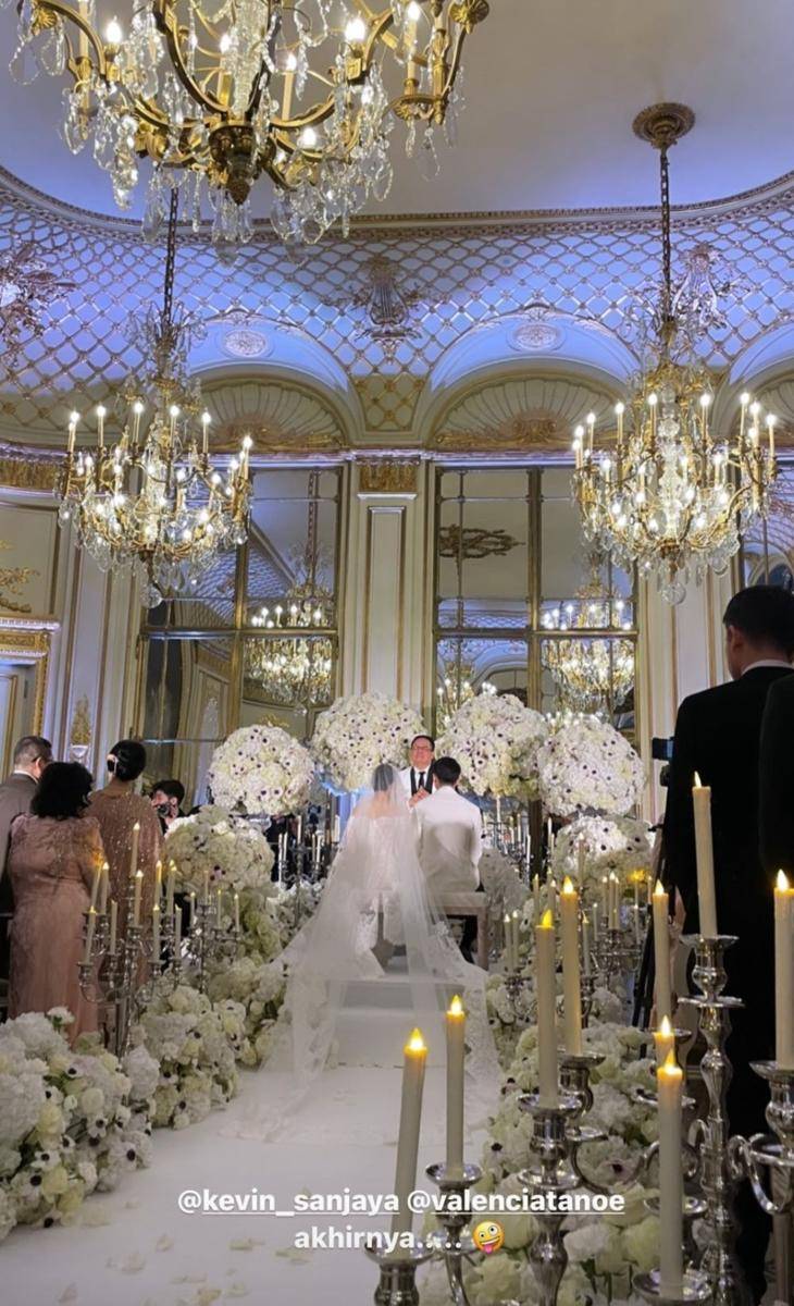 Pernikahan Valencia dan Kevin Sanjaya (instagram.com/brandonsalim)