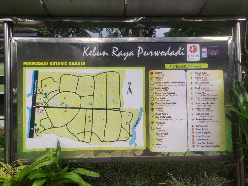 peta kebun raya purwodadi (dok. pribadi/Arief Rahmat Santoso)