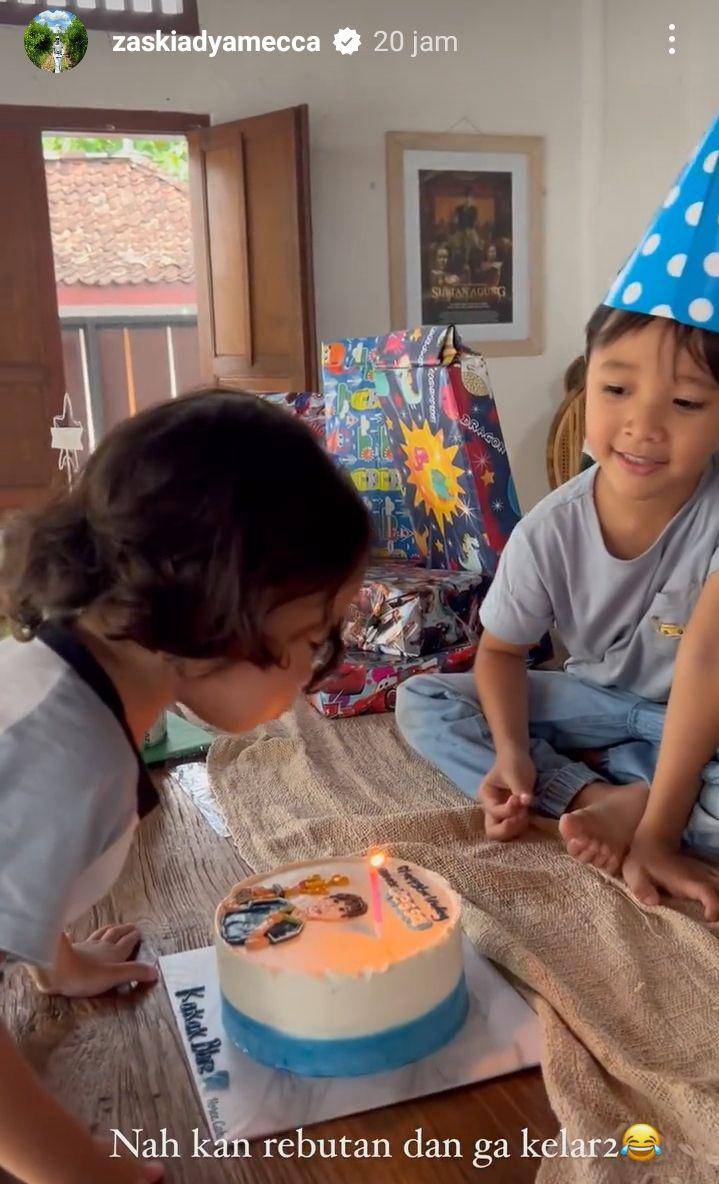 momen Bhre Kata ultah ke-5 (instagram.com/zaskiadyamecca)