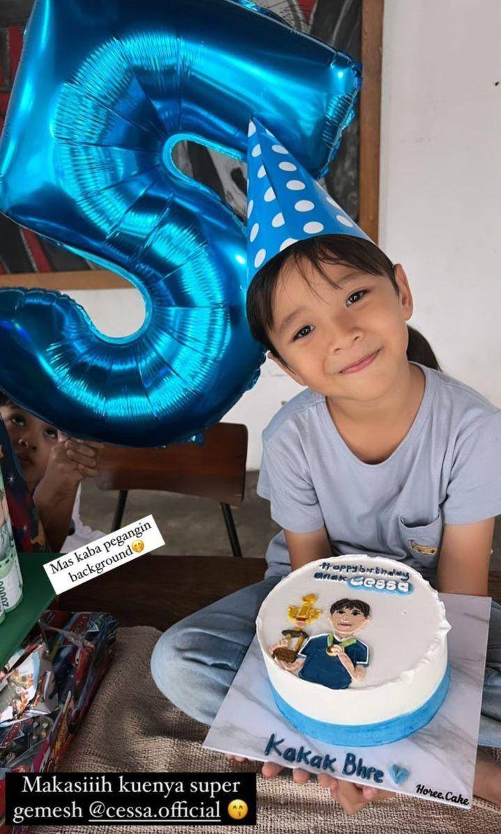momen Bhre Kata ultah ke-5 (instagram.com/zaskiadyamecca)