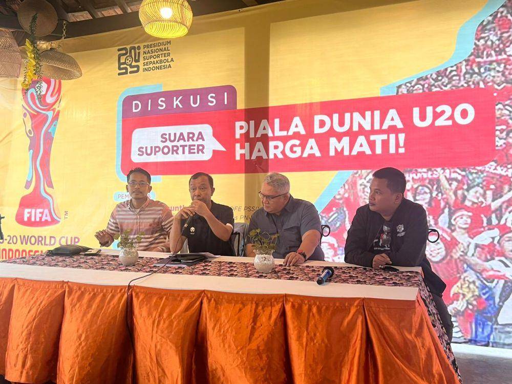 DIskusi suporter soal Piala Dunia U-20 2023 di Jakarta. (Dok. Istimewa)