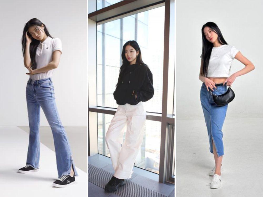 10 Mix and Match Outfit Denim ala Kazuha LE SSERAFIM, Stand Out!