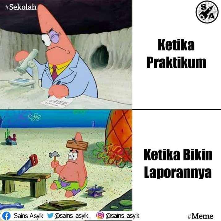 meme anak IPA (facebook.com/Sekitar Fisika)