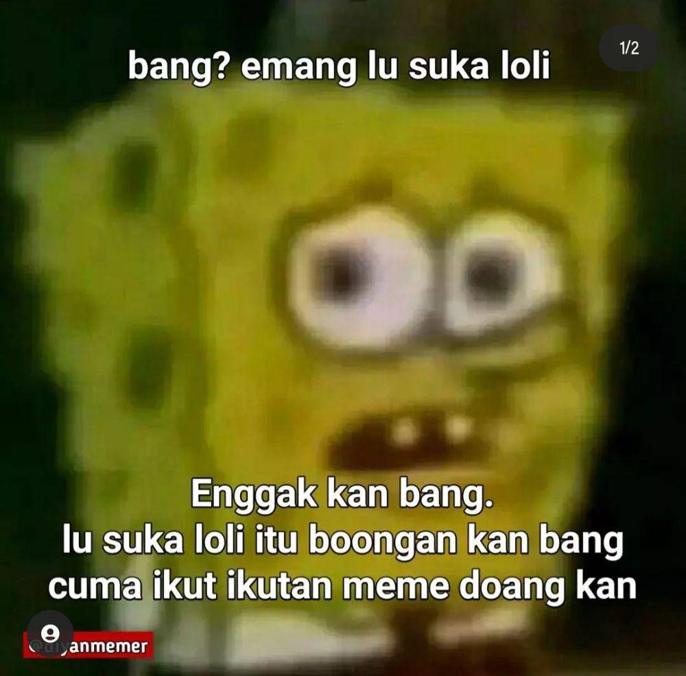 meme gak percaya (instagram.com/timunlah)