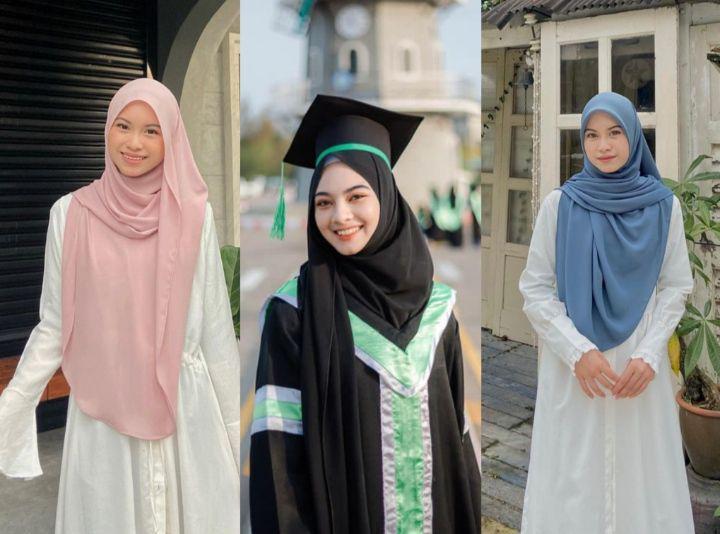 7 Inspirasi Hijab Menutup Dada untuk Wisuda, Modis dan Berkelas!