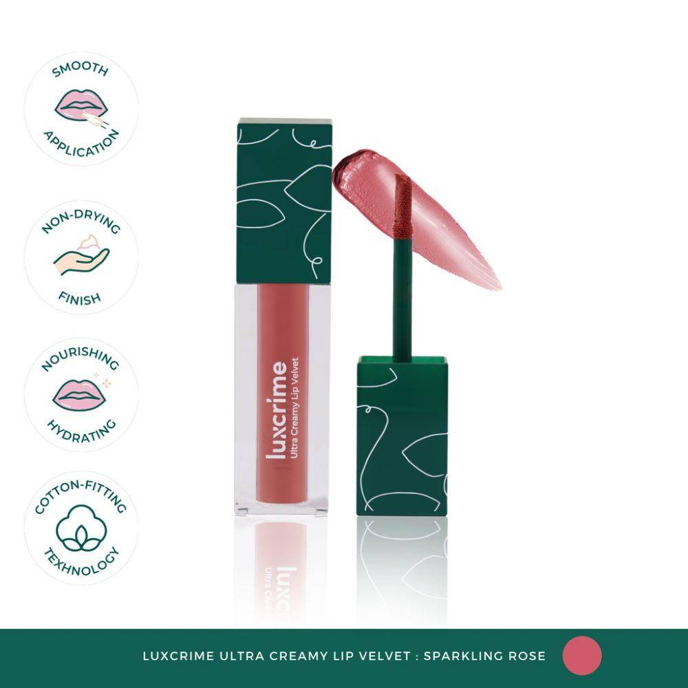 Luxcrime Ultra Creamy Lip Velvet - Sparkling Rose (shopee.co.id/luxcrime)