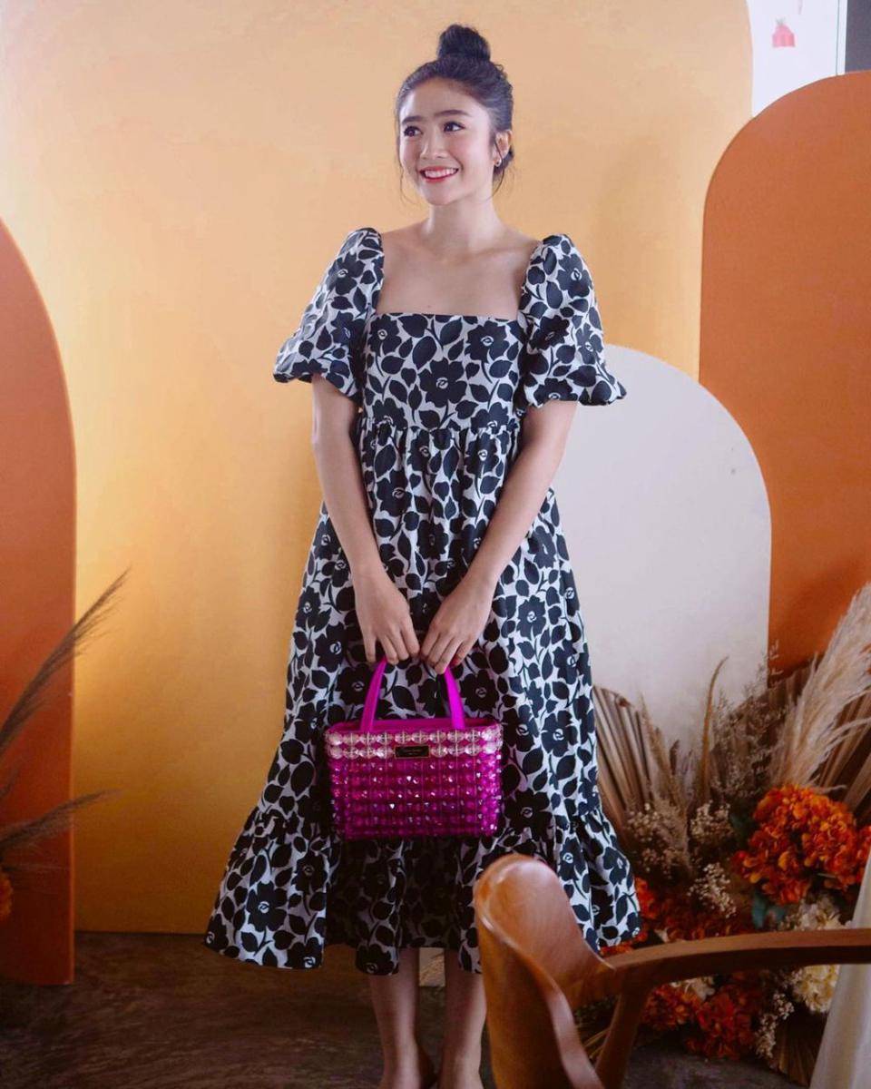 padu padan outfit pattern ala Febby Rastanty (instagram.com/febbyrastanty)