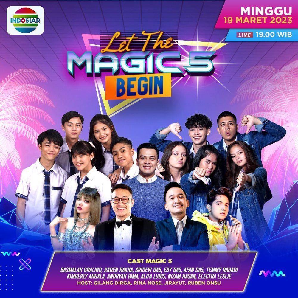 poster acara Let The Magic 5 Begin (instagram.com/magic5.indosiar)
